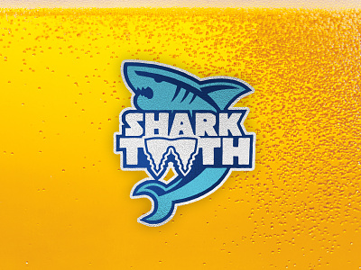 Shark Tooth beer beer logo branding design illustration illustrator logo shark shark logo shark tooth vector