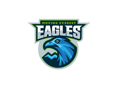 Moving Everest Eagles branding design eagle eagles illustration illustrator logo school logo sports logo vector