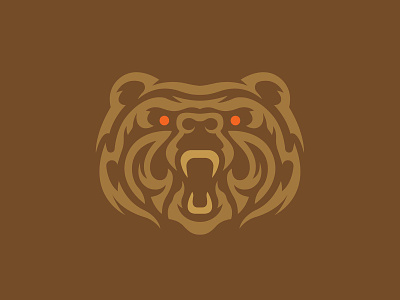 The Honey Bear bear branding brown bear design honey bear illustration illustrator logo vector