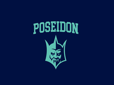 Poseidon branding design god greek illustration illustrator logo myth poseidon sea university logo vector