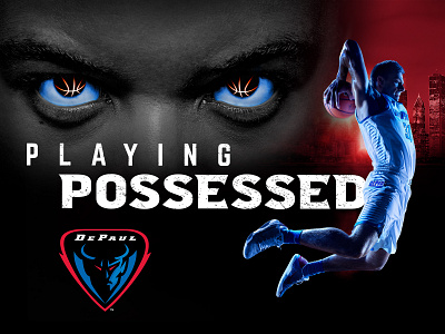 DePaul Blue Demons "Playing Possessed" after effects basketball chicago college basketball depaul depaul blue demons design