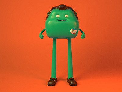 Vote For Jimmy 1/3 3d alejandro milà c4d character character design cinema4d digitalart illustration