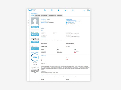 FMeX Settings UI design responsive ui ux website