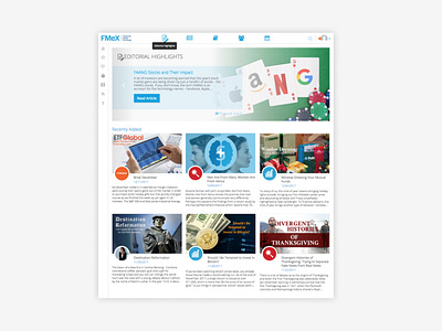 FMeX Editorial Highlights UI