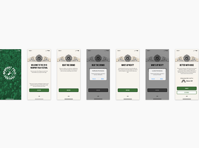 Newport Folk Prototype app app design ui ux