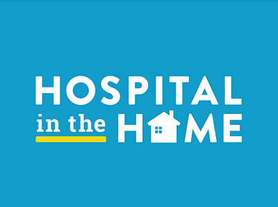 Hospital in the Home logo branding graphic design logo vector