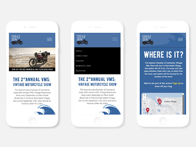 Hyannis Vintage Motorcycle Show marketing mobile seo ui ux web website