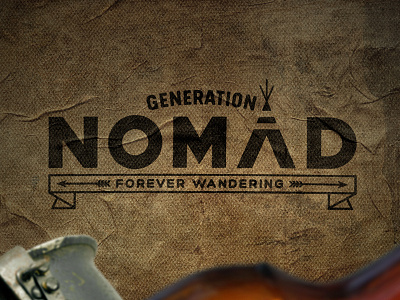 Generation Nomad camping generation logo logotipo logotype nature nomad oias typography