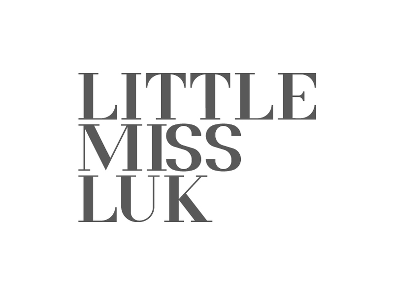 Little Miss Luk animation custom fashion gif graphic design logo logotype mark construction motion process oias typography wordmark