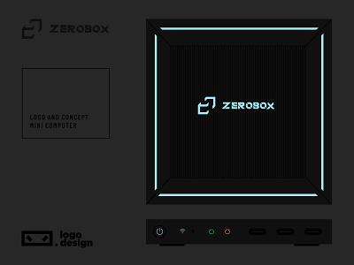 Zerobox брендинг. вектор графический дизайн дизайн дизайн логотипа идентичность иллюстрация логотип
