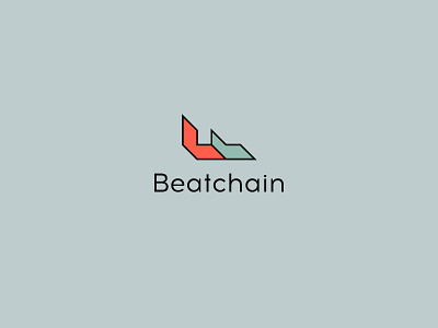 Beatchain брендинг. вектор графический дизайн дизайн логотипа идентичность логотип
