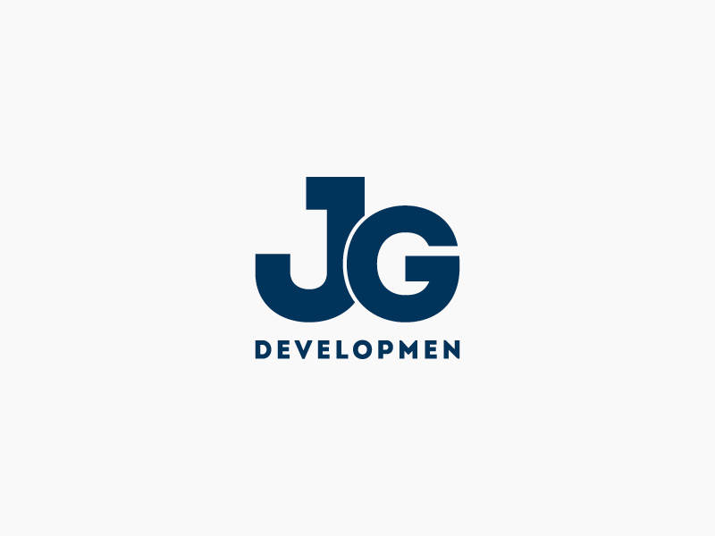 Jg Developmen вектор дизайн логотипа логотип идентичность брендинг. графический дизайн