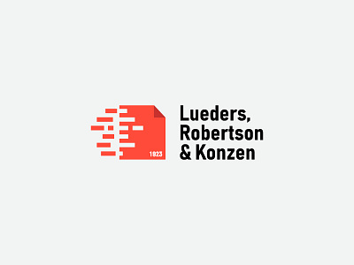 Lueders Robertson Konzen брендинг. вектор графический дизайн дизайн дизайн логотипа идентичность логотип