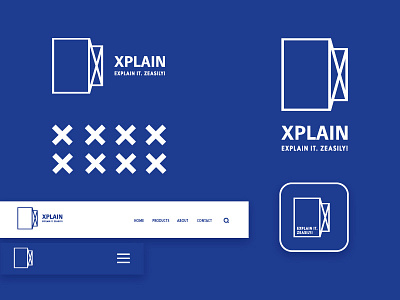 Xplain брендинг. вектор графический дизайн дизайн дизайн логотипа идентичность логотип