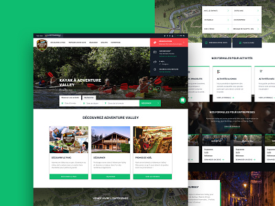 Adventure Valley adventure belgium design front-end developer park sketch ui web design webdigitales website