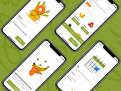 Case Go Green app design green illustration mobile ui ux