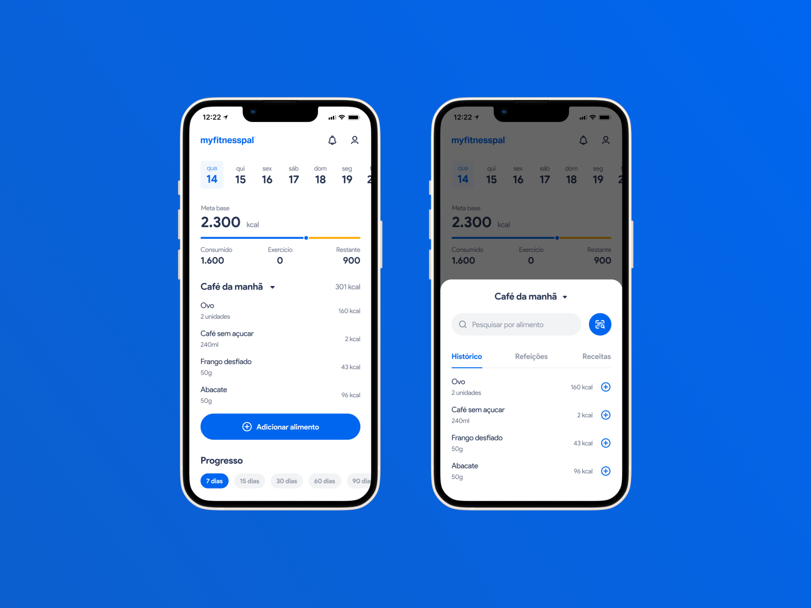 My fitness pal App iOS by Henrique Karaim on Dribbble