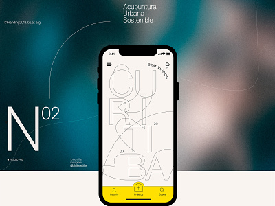 city branding N02® app branding clean curitiba design identity illustrator ios minimal sketch type typography ui ux