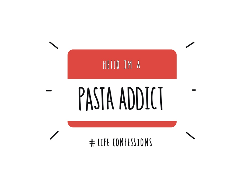 Pasta Addict humour creative font lettering hand lettering hand drawn illustrative design quote design funny quote quote funny