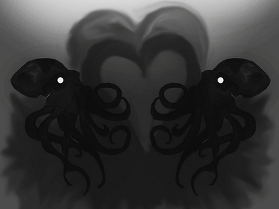 Octopus love illustration digitalart octopus