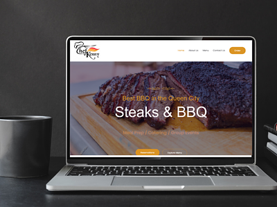 Catering Website design mockup website concept wordpress design