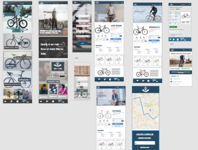Web Project - Bicycle E-Commerce adobe xd mockup ux design xd design