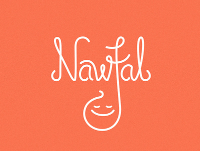 Nawfal baby calligraphy logo type art typography