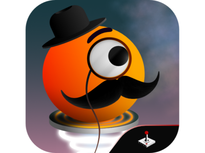 Mustache ball character character funny game art game icon icon icon app mustache