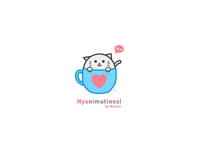 Nyanimations! affinity designer cat character cute design illustration logo vector