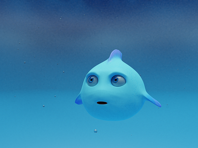 Fish Mascot 3D 3d animation blender3d character