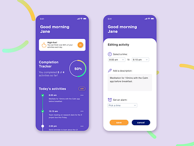 Bi-Weekly UI Challenge 03 - Daily Activities