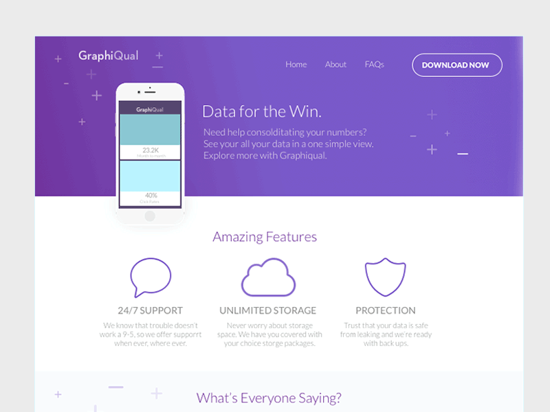 UI Landing Page