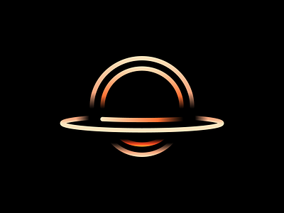 Black Hole black darkness hole icon interstellar light lines logo space void