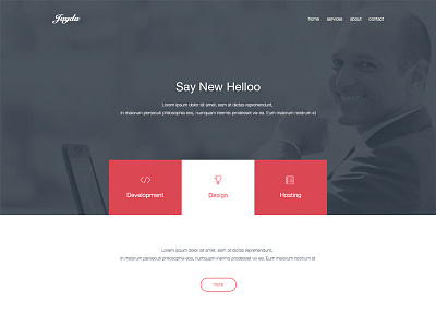 Jayda - Home Page about cms companies featured header home menu psd services template ui ux