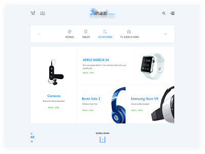 Ecommecre Categories cart categories design ecommerce header menu search shope template ui ux web
