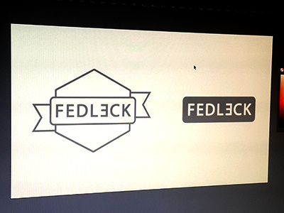 FEDLECK logo concept flat logo