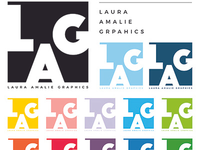 NEW LOGO for Laura Amalie Graphics design freelancer graphic graphic design lag lauraamaliegraphics logo logo design new logo