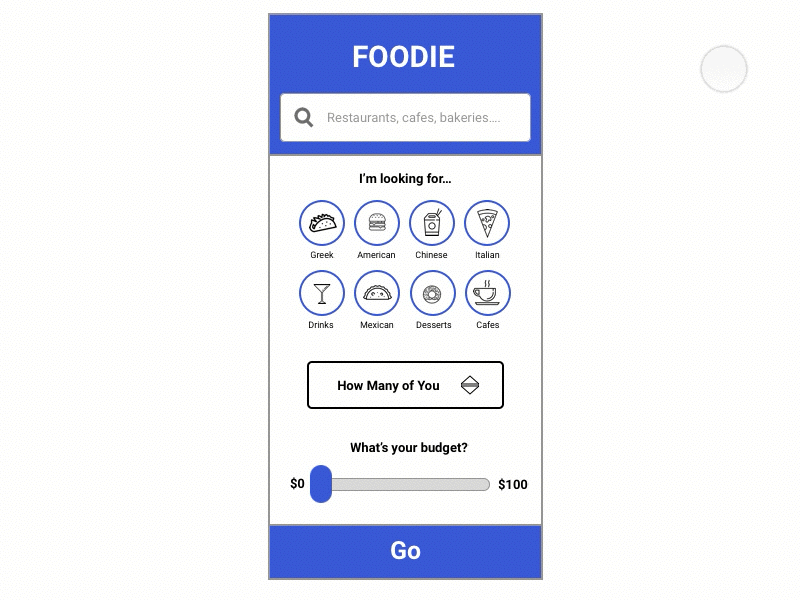 Restaurant Finder App Design