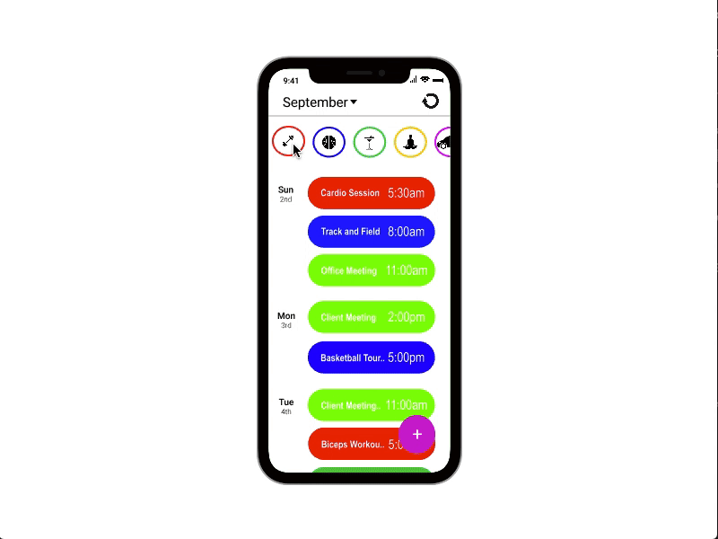 Calendar App Phase I calendar app google calendar ui design uidesign uiux uiuxdesign user inteface userexperiance userinterfacedesign uxdesign