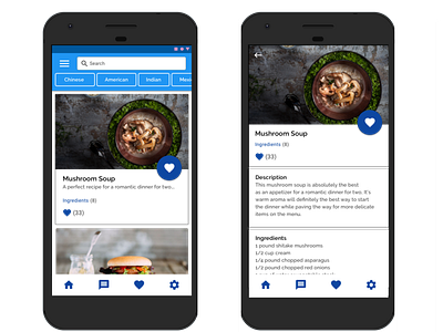 Recipe app inspired by Groupon