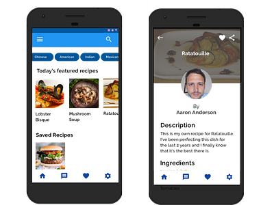 Recipe app inspired by Spotify design ui ui design uidesign uiux uiuxdesign user inteface userexperiance userinterfacedesign ux design uxdesign