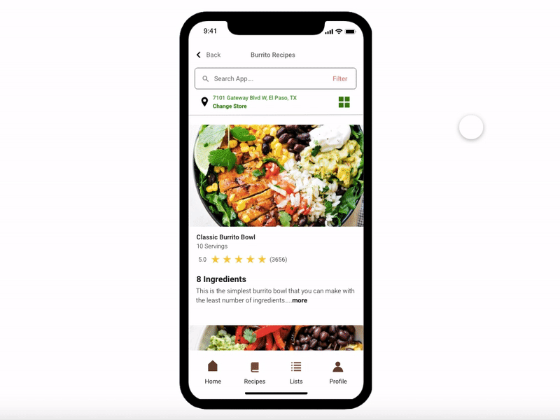 Generate ingredients from Recipes grocery app shopping app ui ui design uidesign uiux uiuxdesign user inteface userexperiance userinterfacedesign ux design uxdesign