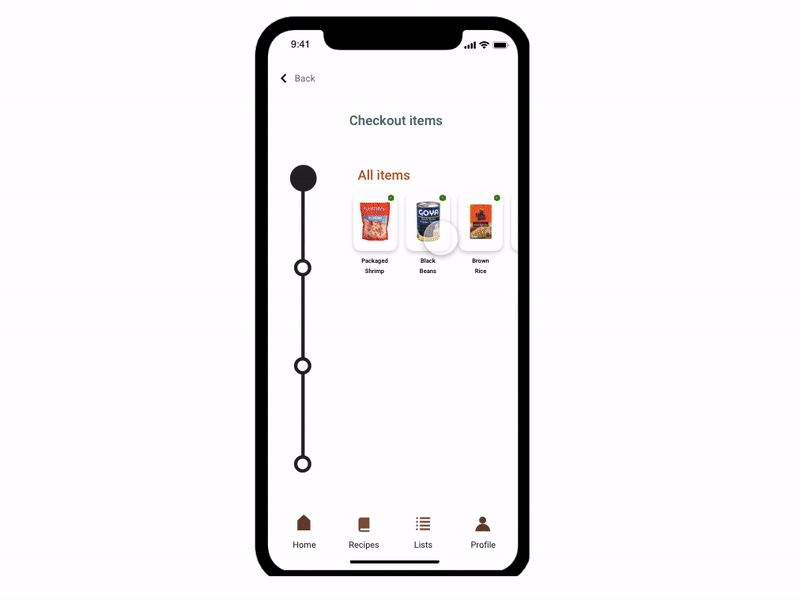 Checkout Concept for a Grocery App