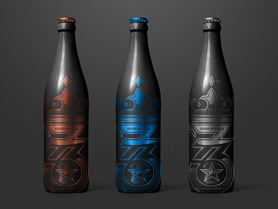 Elite ‘73 Bottle beer bottle branding brewery craft beer illustration packaging