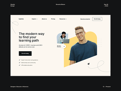 Learna Homepage Exploration