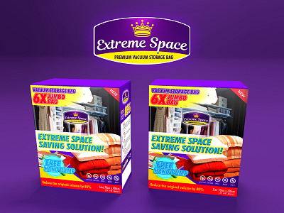 Extreme Space - Premium Vacuum Storage Bag packaging packaging design storage bag vacuum storage bag