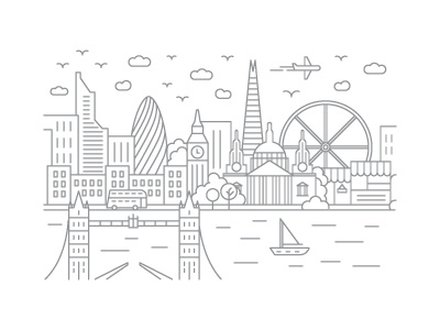 London, England - Client City Series Illustration