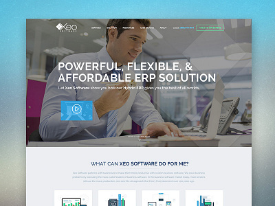 XEO Software Website Design front end design ui design website website design