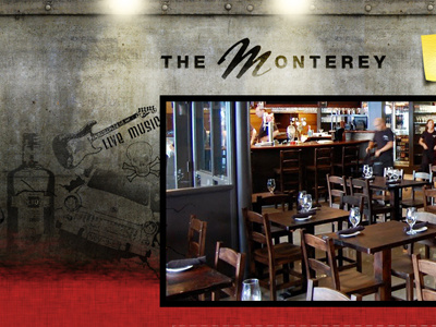 Monterey Website Background 01 background black live music metal red restaurant rock roll spray paint underground