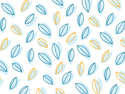 Blue Leaves Pattern